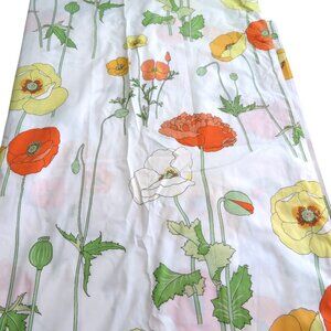 Vintage Wamsutta 'Poppies' King Flat Sheet Designed by Jay Yang